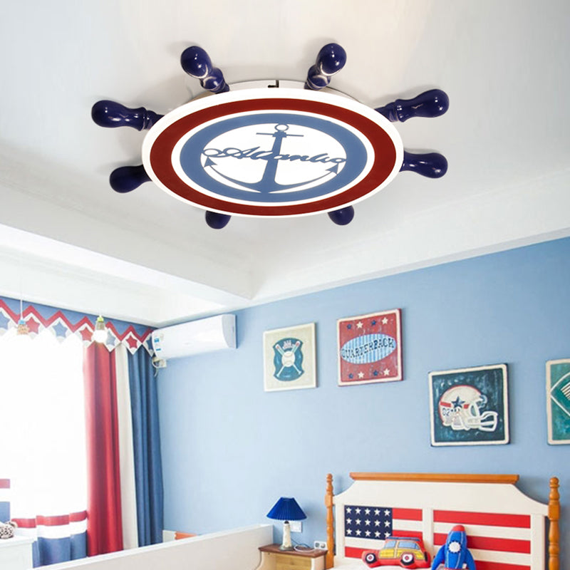 Plafonnier encastré à LED pour chambre d'enfant, luminaire métallique de dessin animé, à montage encastré