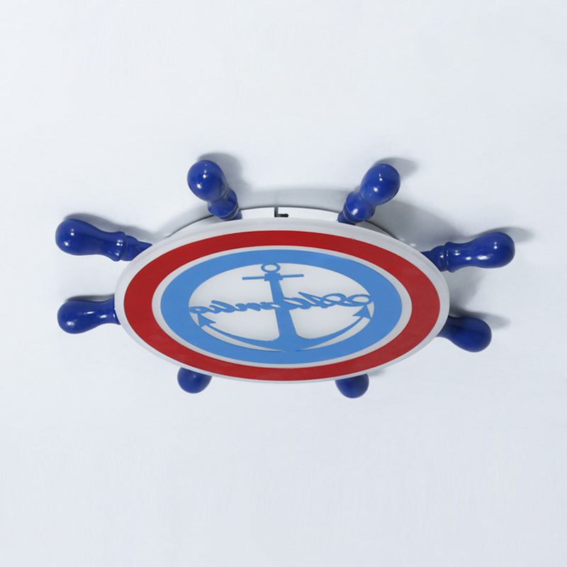 Plafonnier encastré à LED pour chambre d'enfant, luminaire métallique de dessin animé, à montage encastré