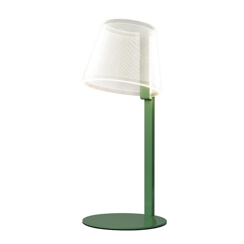 Lampada da tavolo con paralume affusolato Macaron acrilico per bambini camera da letto LED comodino idee di illuminazione