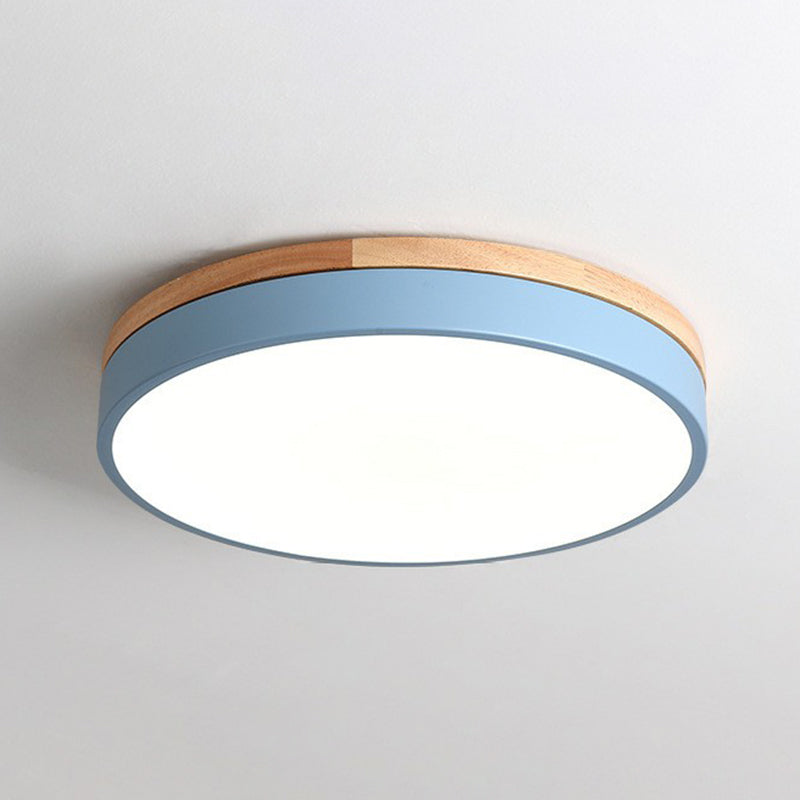 Accesorio de montaje empotrado LED simplista de acrílico con iluminación de montaje empotrado para dormitorio en forma de círculo