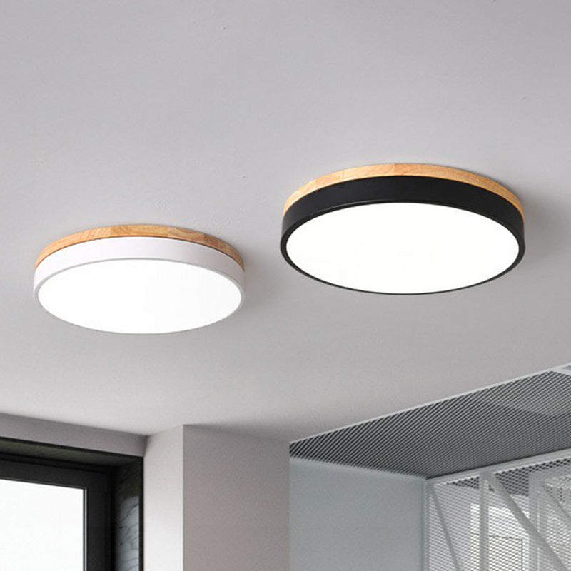 Cirkelvormige slaapkamer inbouwverlichting Acryl simplistische LED-inbouwarmatuur