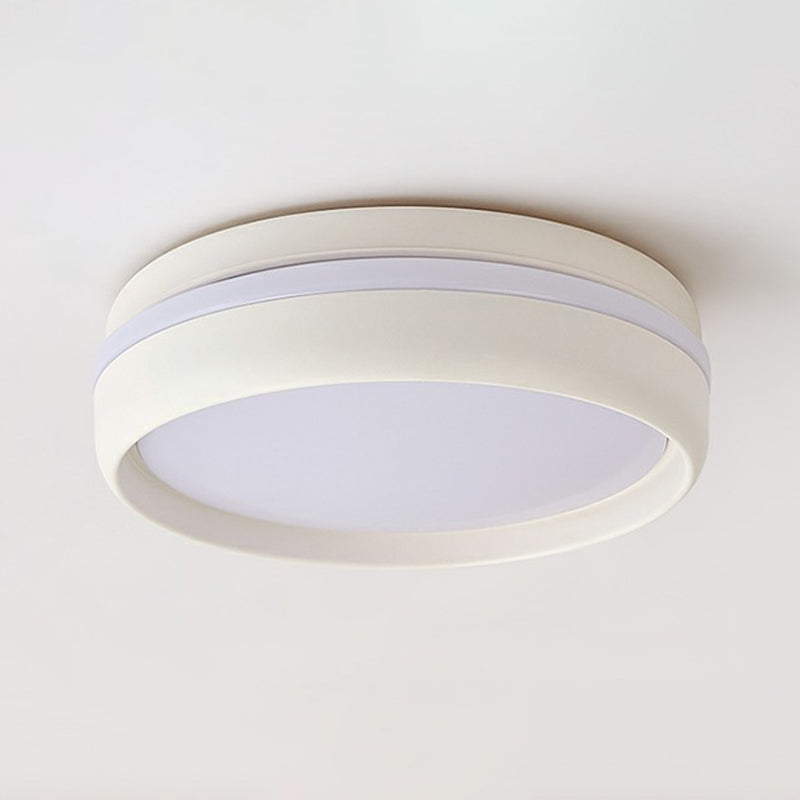 Iluminación de techo empotrada LED redonda minimalista metálica para jardín de infantes