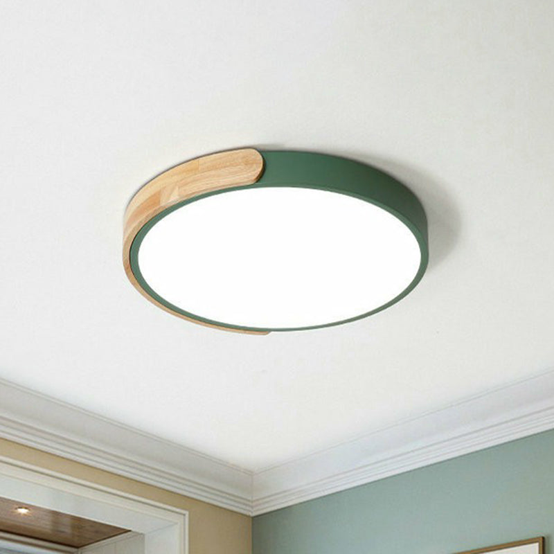Plafonnier circulaire en acrylique à LED, luminaire d'éclairage encastré pour chambre d'enfant