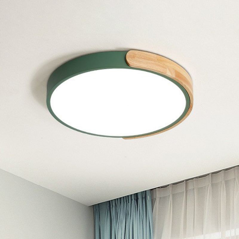 Plafonnier circulaire en acrylique à LED, luminaire d'éclairage encastré pour chambre d'enfant