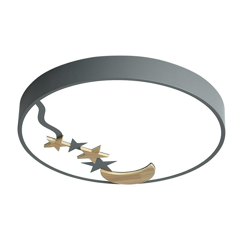 Circolare Flush Massimale Light Simplicity Acrilico LED Flush Montaggio Illuminazione Fissaggio con Decorative Star e Moon