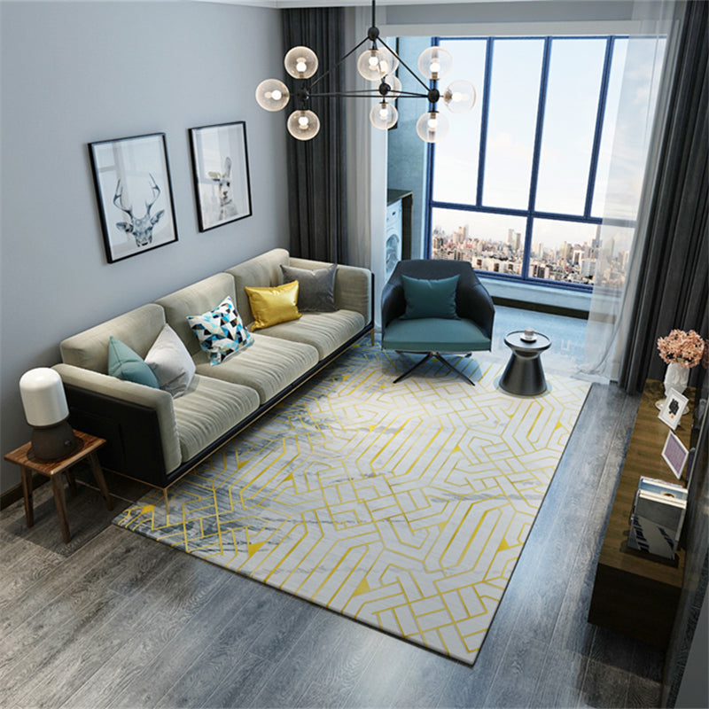 Klassiker Multicolor Boho Teppich Polyester Geometrisches Muster Teppich Anti-Rutschmaschine Waschbarer Färbung widerstandsfähiger Teppich für Wohnkultur