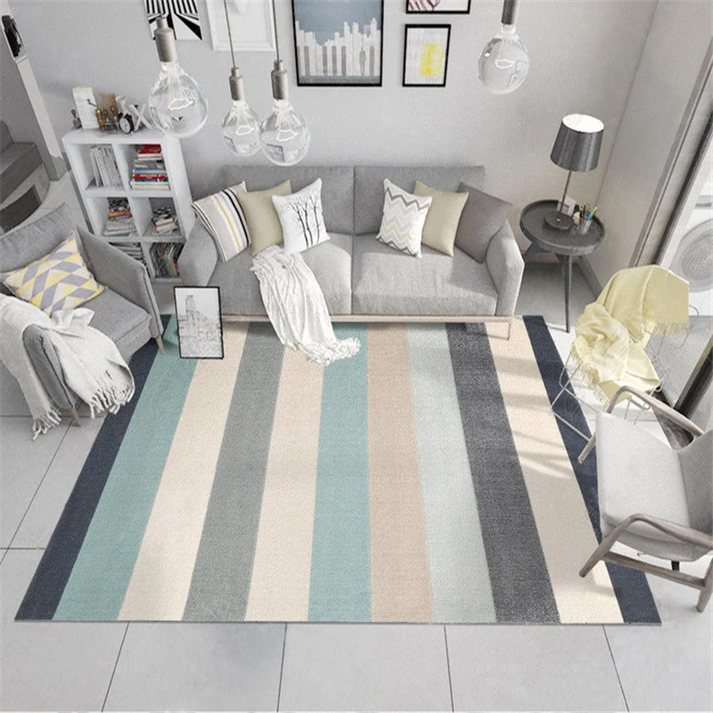 Klassiker Multicolor Boho Teppich Polyester Geometrisches Muster Teppich Anti-Rutschmaschine Waschbarer Färbung widerstandsfähiger Teppich für Wohnkultur