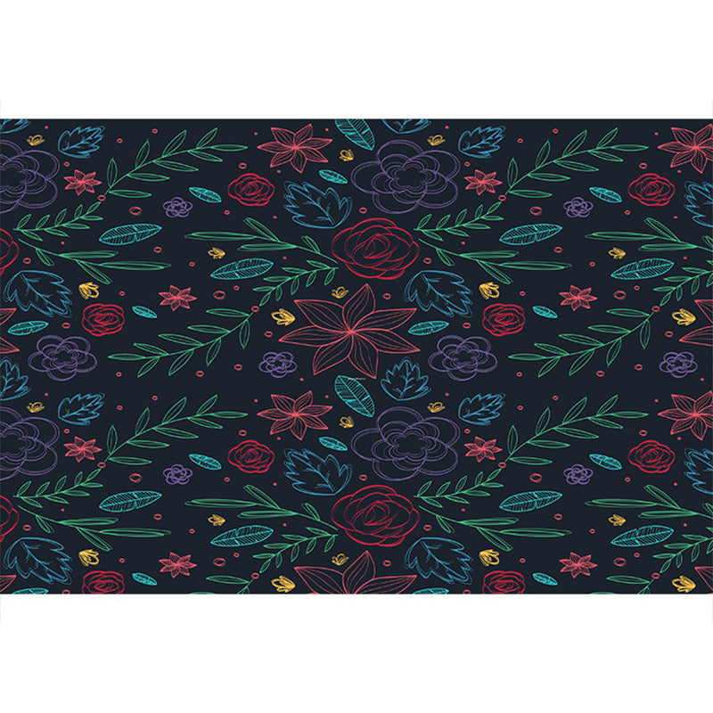 Böhmischer Teppich mit Mosaik-Fliesen-Druck, mehrfarbiger Polypropylen-Teppich, schmutzabweisend, waschbar, rutschfeste Rückseite, Teppich für Heimdekoration