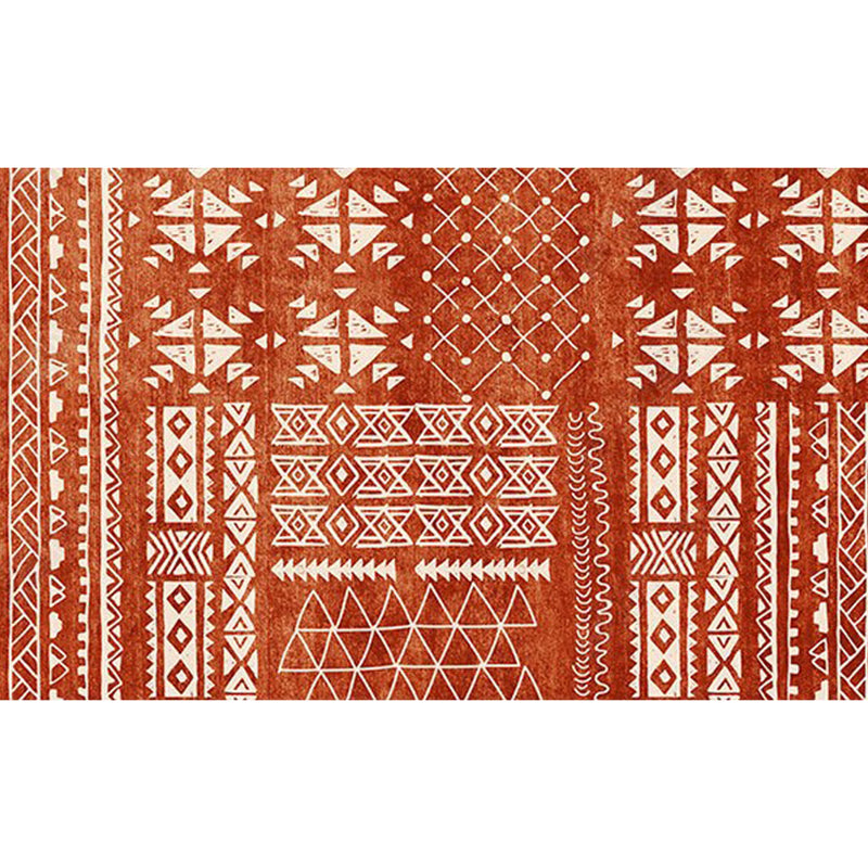 Nostalgie-Teppich mit mehrfarbigem Muster, Polyester, Bohemia-Teppich, rutschfeste Rückseite, schmutzabweisend, waschbarer Teppich für Heimdekoration