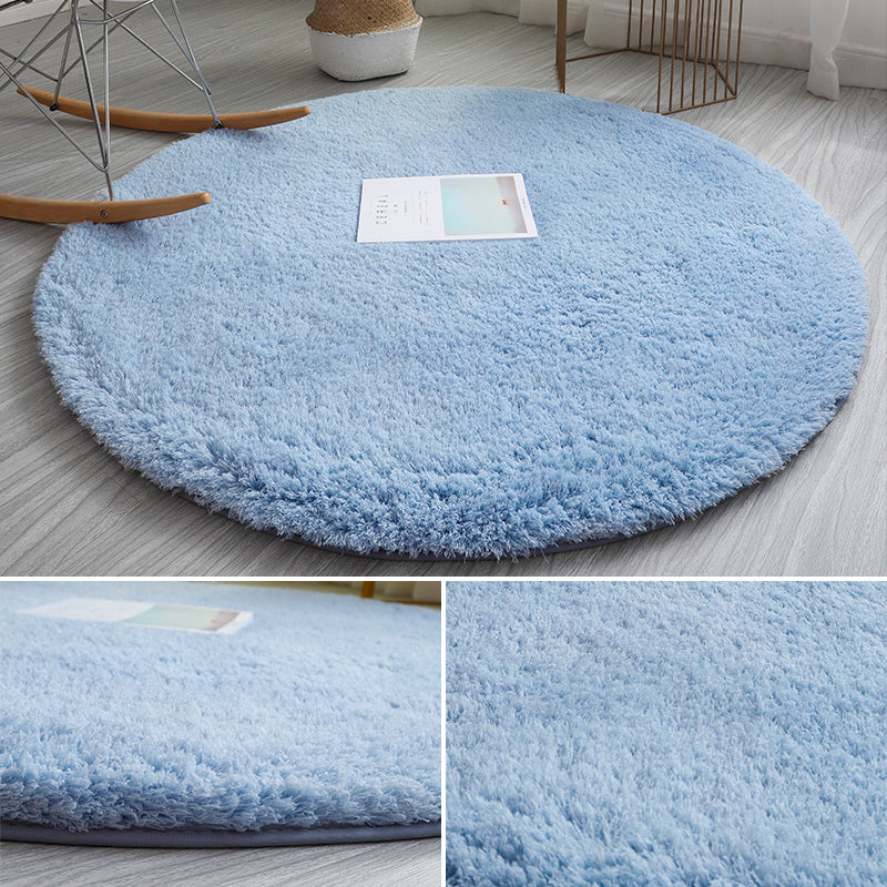 Tapis nature relaxant un tapis de tapis en fausse en laine multicolore tapis sans glissement lavable pour chambre à coucher