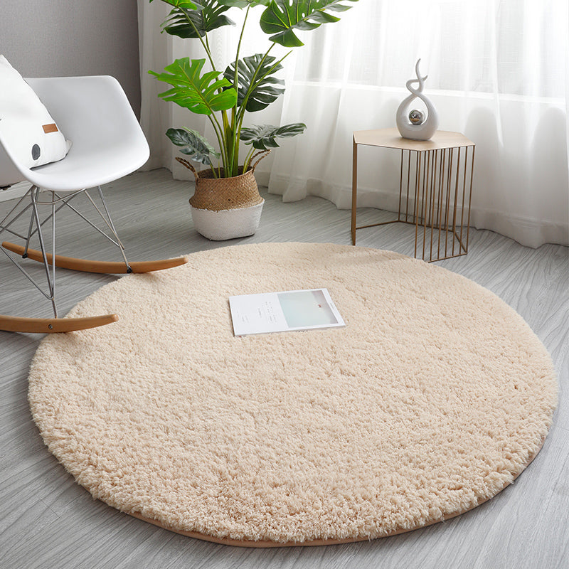 Tapis nature relaxant un tapis de tapis en fausse en laine multicolore tapis sans glissement lavable pour chambre à coucher