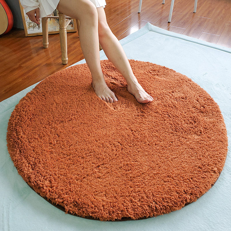 Gezellig gewone tapijt multi-kleuren minimalistisch tapijt Synthetische wol huisdiervriendelijk niet-slip achterste tapijt voor meisjeskamer