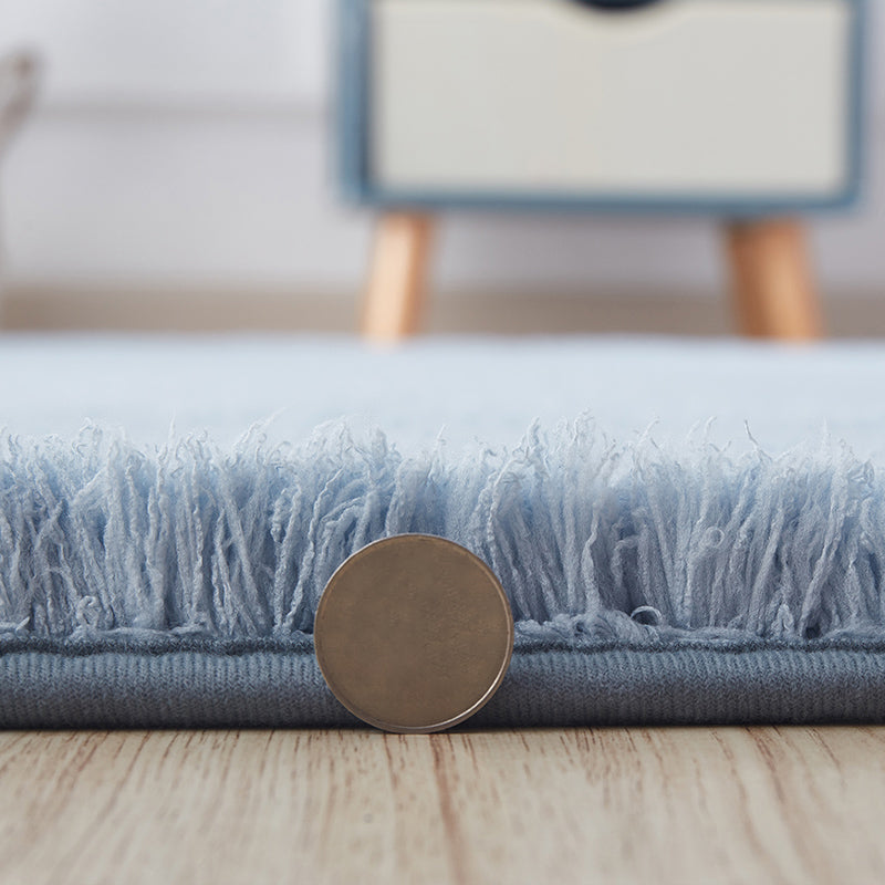 Gezellig gewone tapijt multi-kleuren minimalistisch tapijt Synthetische wol huisdiervriendelijk niet-slip achterste tapijt voor meisjeskamer