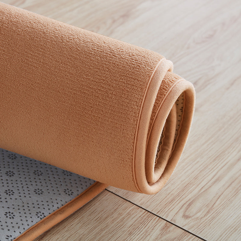 Multi Colored Comfort Rug Polypropylene Plain Rug Washable Non-Slip Pet Friendly Area Carpet for Home