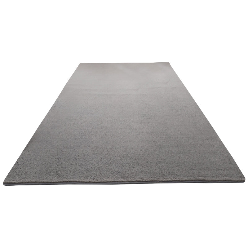 Casual Plain Rug Multi-Color Artificial Wool Carpet Washable Anti-Slip Rug for Great Room