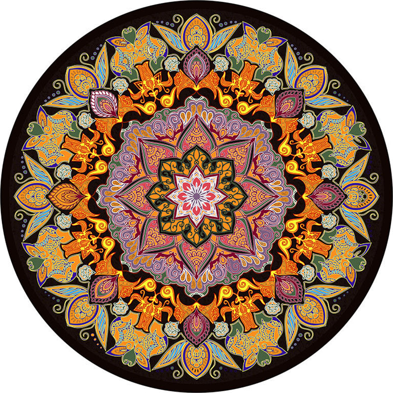 Classy Multicolor Tribal Print Rug Synthetics Bohemian Carpet Non-Slip Pet Friendly Washable Area Rug for Home Deco