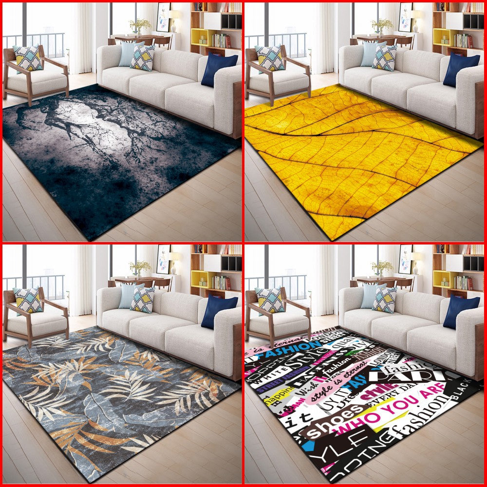 Native American Patterned Rug Multi-Colored Polyester Carpet Machine Washable Pet Friendly Non-Slip Backing Rug for Room
