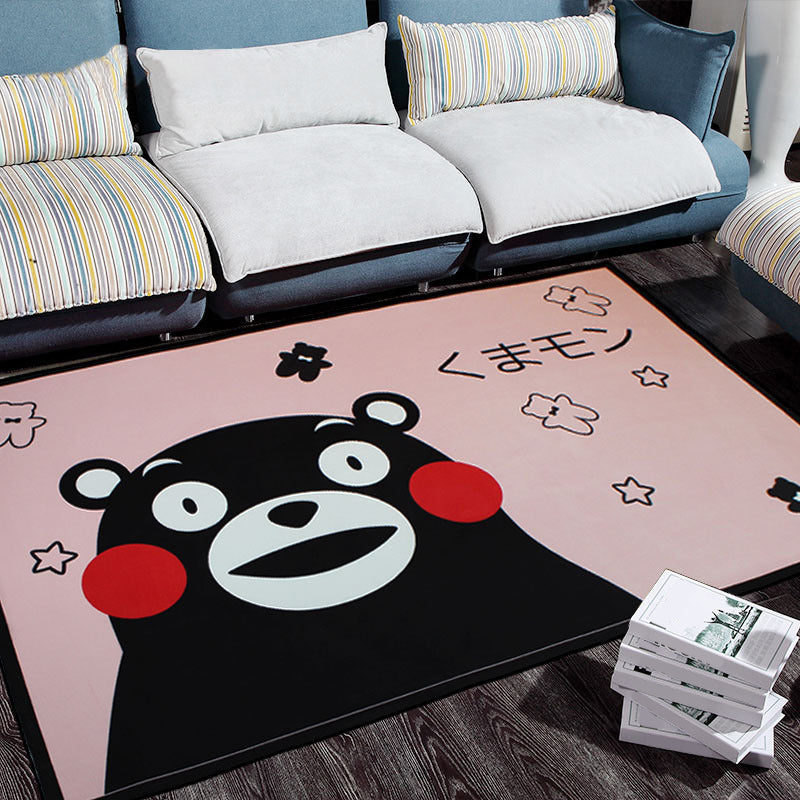 Personality Patterned Rug Multi Colored Nordic Carpet Synthetics Machine Washable Non-Slip Pet Friendly Rug for Great Room