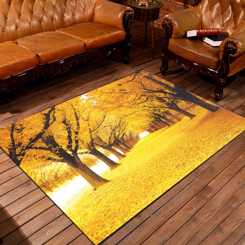 Personality Patterned Rug Multi Colored Nordic Carpet Synthetics Machine Washable Non-Slip Pet Friendly Rug for Great Room