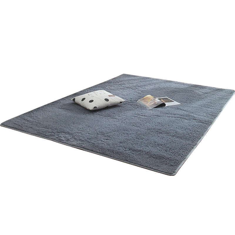 Scandinavisch vaste kleur Tapijt multi-kleuren faux wollen vloerkleurbestendig wasbaar wastbaar niet-slip tapijt voor slaapkamer