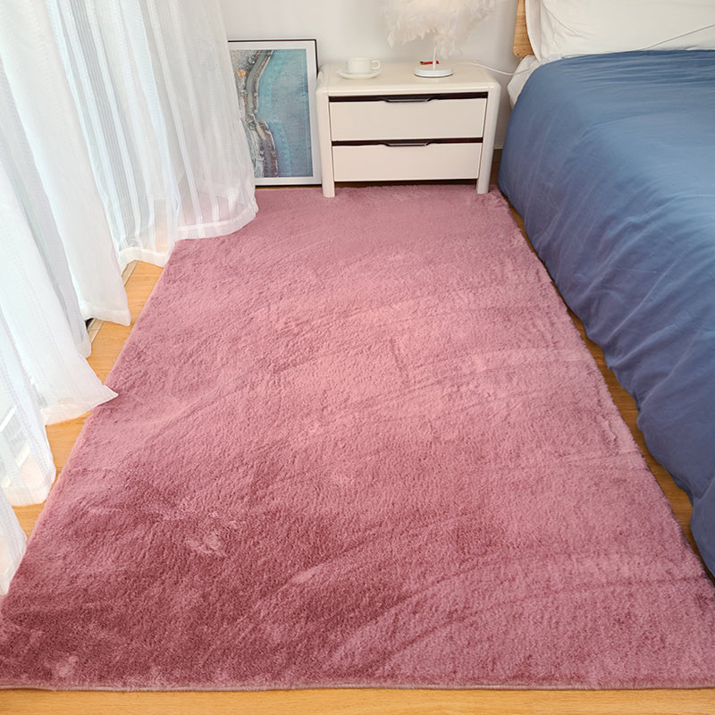 Multi-Color Plain Rug Plüsch Nordisch Teppich waschbar