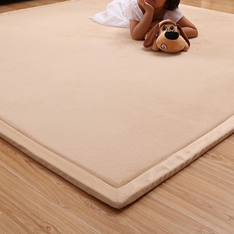 Pushiony minimalistischer Teppich Multi-Farb-Rugmaschinenmaschine waschbarer Tierfreundlicher Nicht-Schlupf-Teppich für Babykriechen