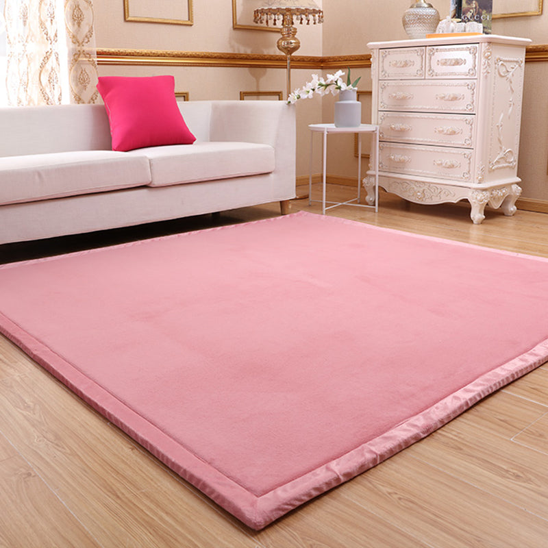 Pushiony minimalistischer Teppich Multi-Farb-Rugmaschinenmaschine waschbarer Tierfreundlicher Nicht-Schlupf-Teppich für Babykriechen