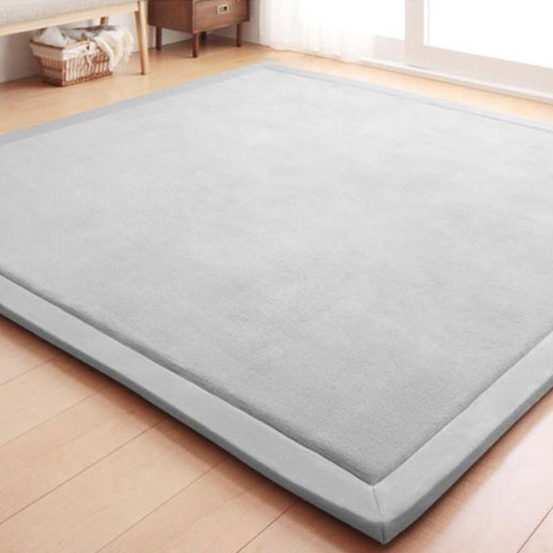 Verbesserter mehrfarbiger Rugpolypropylen Minimalismus-Teppichmaschinenwaschbare Haustierfreundlicher Anti-Rutsch-Rücken-Teppich für Spielzimmer