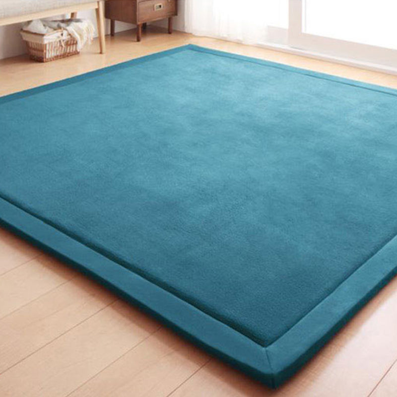 Verbesserter mehrfarbiger Rugpolypropylen Minimalismus-Teppichmaschinenwaschbare Haustierfreundlicher Anti-Rutsch-Rücken-Teppich für Spielzimmer