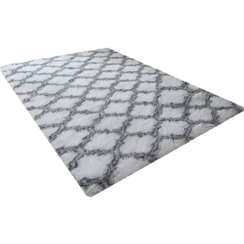 Einfacher Gitterteppich Multi-Farbe Moderne Teppichsynthetik Nicht-Schlupf-Backing Easy Care Teppich für Wohnzimmer
