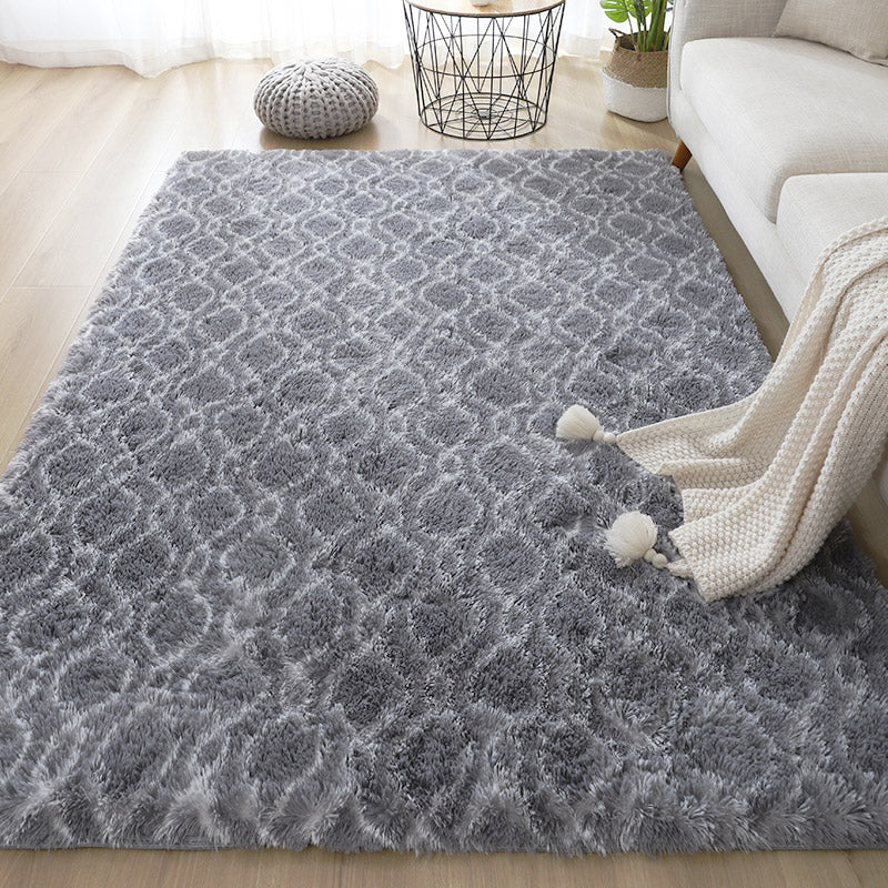 Einfacher Gitterteppich Multi-Farbe Moderne Teppichsynthetik Nicht-Schlupf-Backing Easy Care Teppich für Wohnzimmer