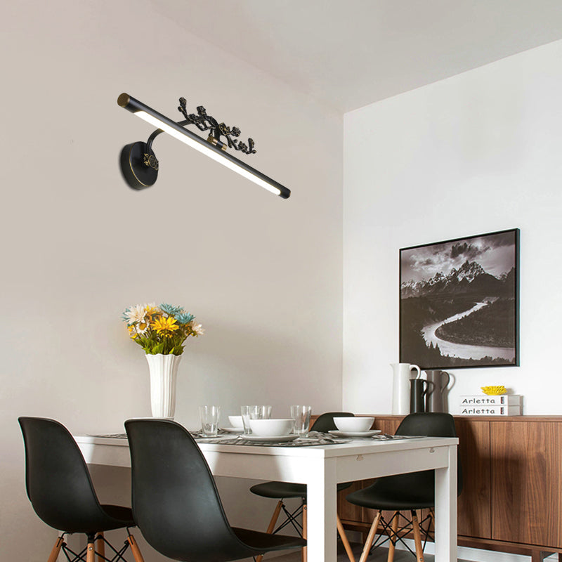 Längliche Eitelkeitsbeleuchtung traditioneller 14 "/18"/23 "W LED Metallleuchte für Badezimmer in Schwarz/antikes Messing