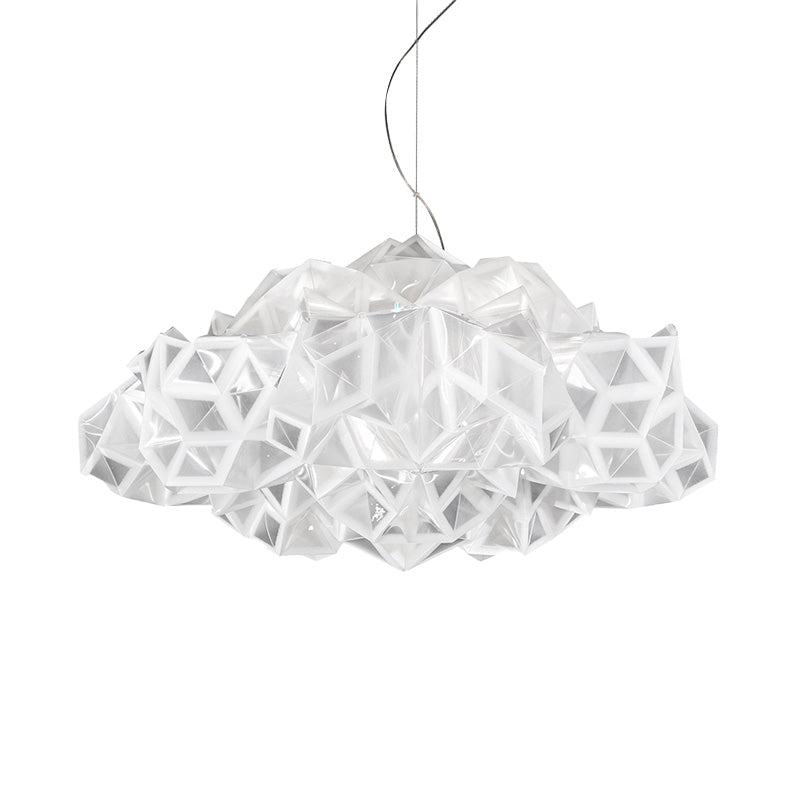 Gold/Clear Geometric Chandelier Light Fixture Modernism Acrylic 4 Lights Pendant Light Fixture