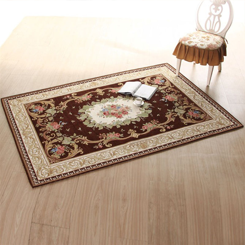 Classy Victoria Area Rug Multi-Color Flower Rug Pet Friendly Washable Anti-Slip Backing Carpet for Door