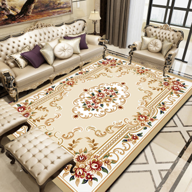 Empire Floral Area Rug Multicolor Victorian Carpet Synthetics Stain Resistant Anti-Slip Backing Pet Friendly Rug for Lounge