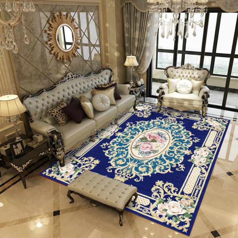 Empire Floral Area Rug Multicolor Victorian Carpet Synthetics Stain Resistant Anti-Slip Backing Pet Friendly Rug for Lounge