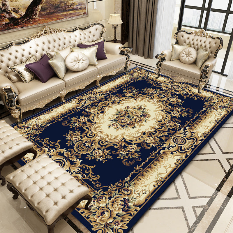 Empire Floral Area Rug Multicolor Victorian Carpet Synthetics Stain Resistant Anti-Slip Backing Pet Friendly Rug for Lounge