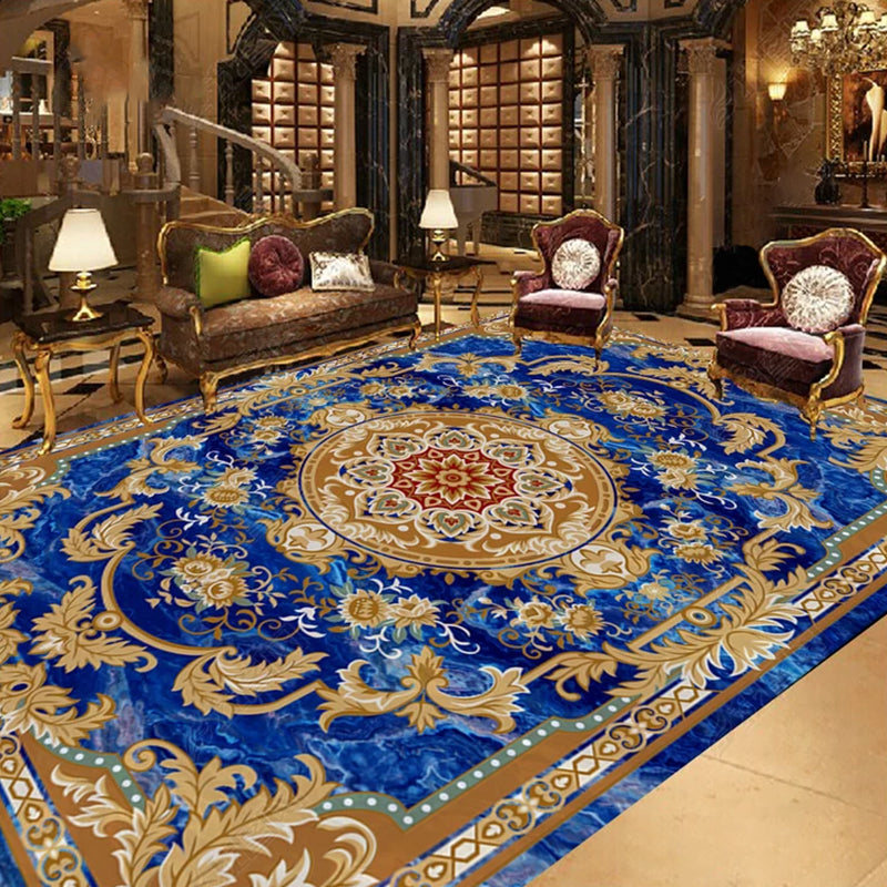 Empire Floral Area Rug Multicolor Victorian Carpet Synthetics Stain Resistant Anti-Slip Backing Pet Friendly Rug for Lounge