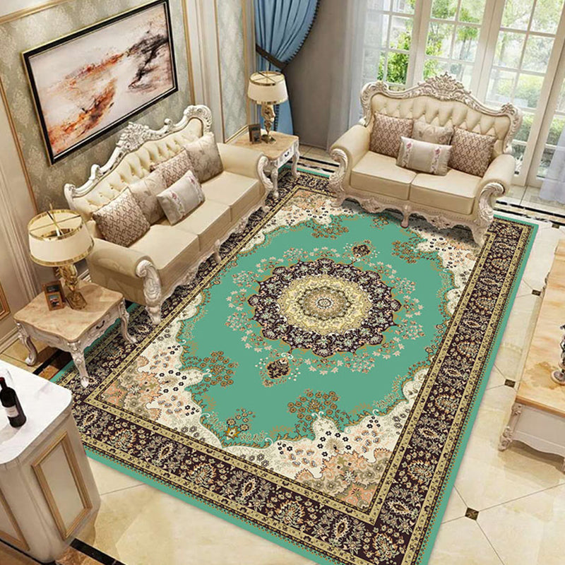 Empire Floral Area Rug Multicolor Victorian Carpet Synthetics Stain Resistant Anti-Slip Backing Pet Friendly Rug for Lounge