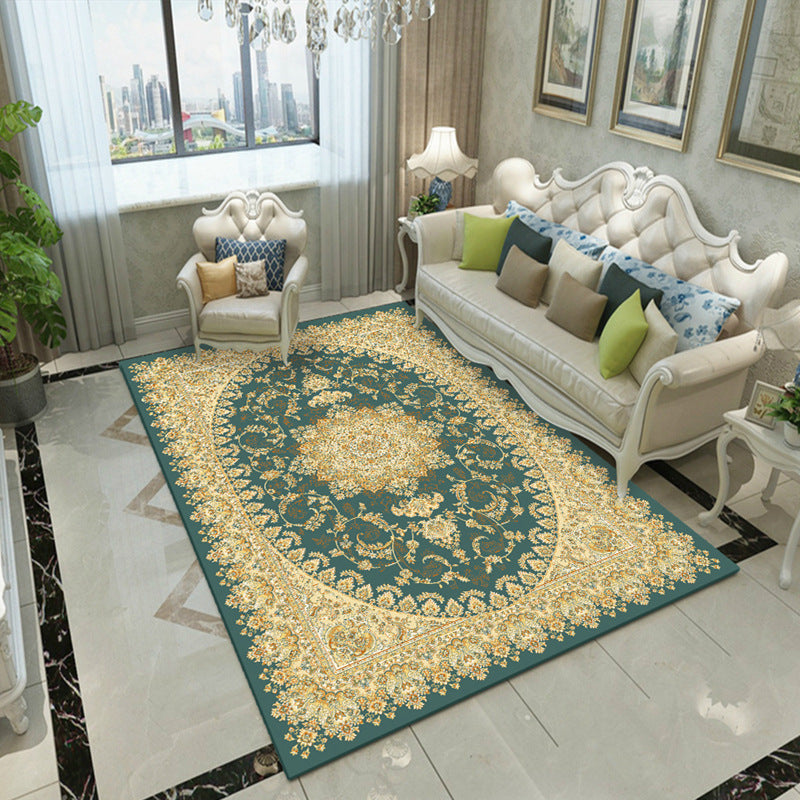 Fancy Victoria Rug Alfombra floral multicolor antideslizante lavable alfombra apta para mascotas para sala de estar