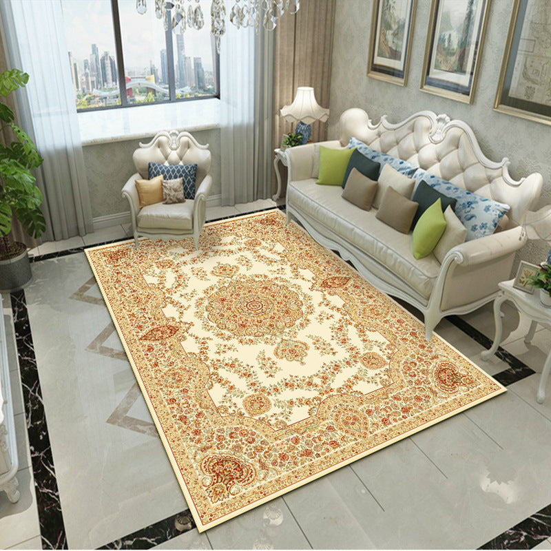 Fancy Victoria Rug Alfombra floral multicolor antideslizante lavable alfombra apta para mascotas para sala de estar