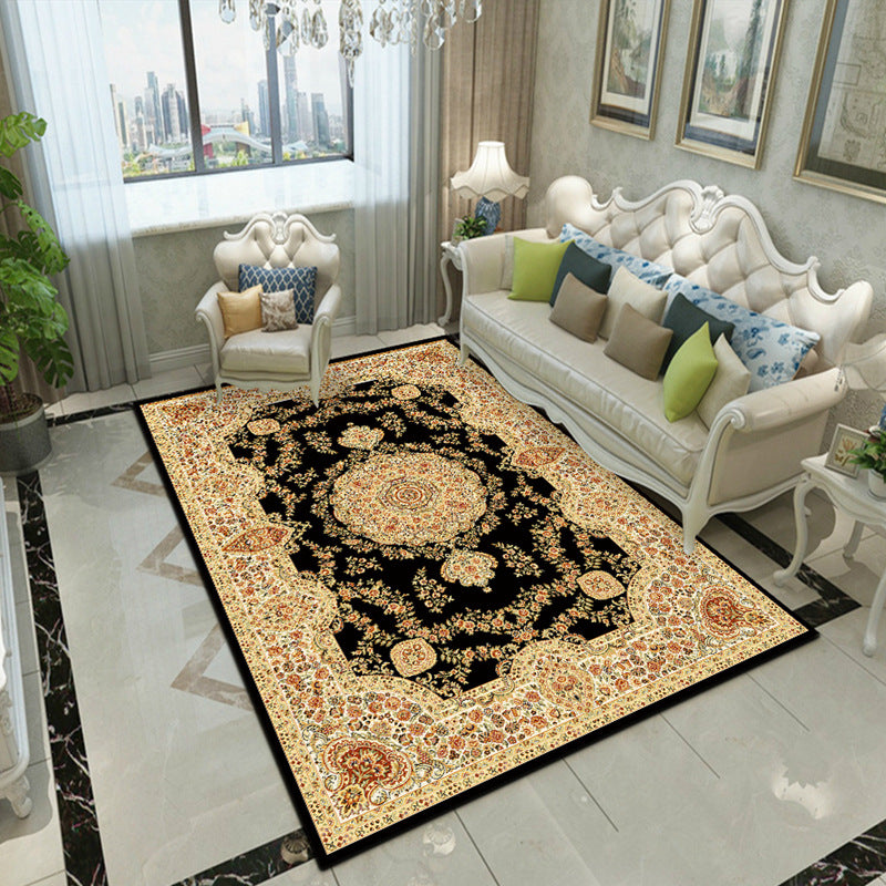 Fancy Victoria Rug Alfombra floral multicolor antideslizante lavable alfombra apta para mascotas para sala de estar