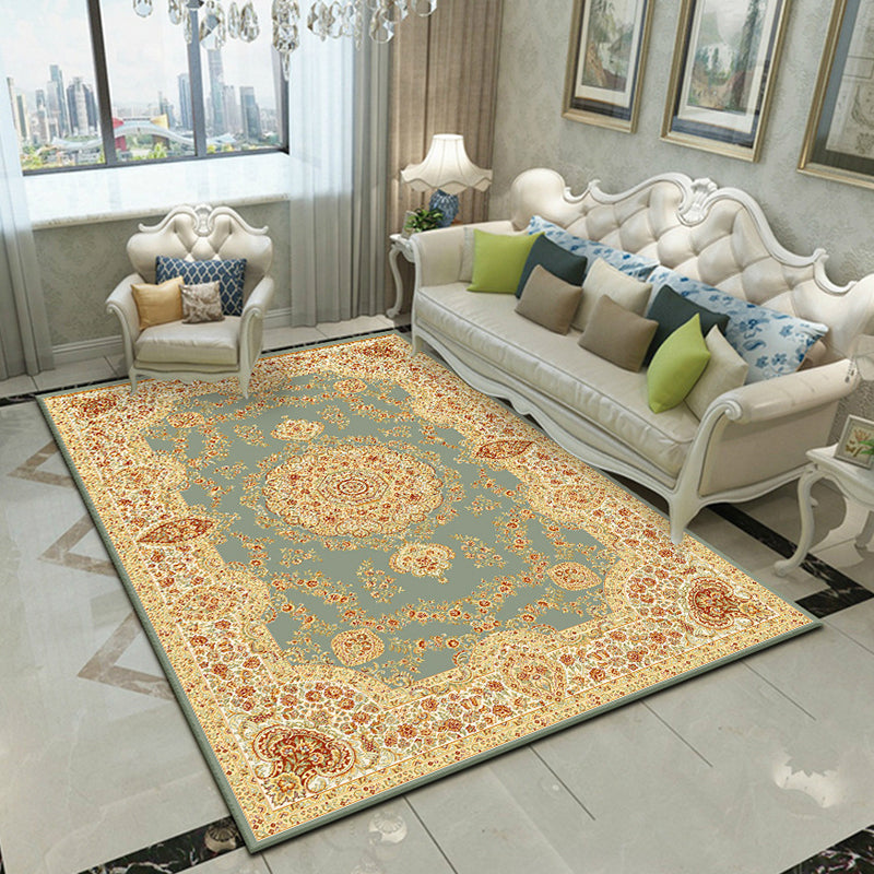 Fancy Victoria Rug Alfombra floral multicolor antideslizante lavable alfombra apta para mascotas para sala de estar