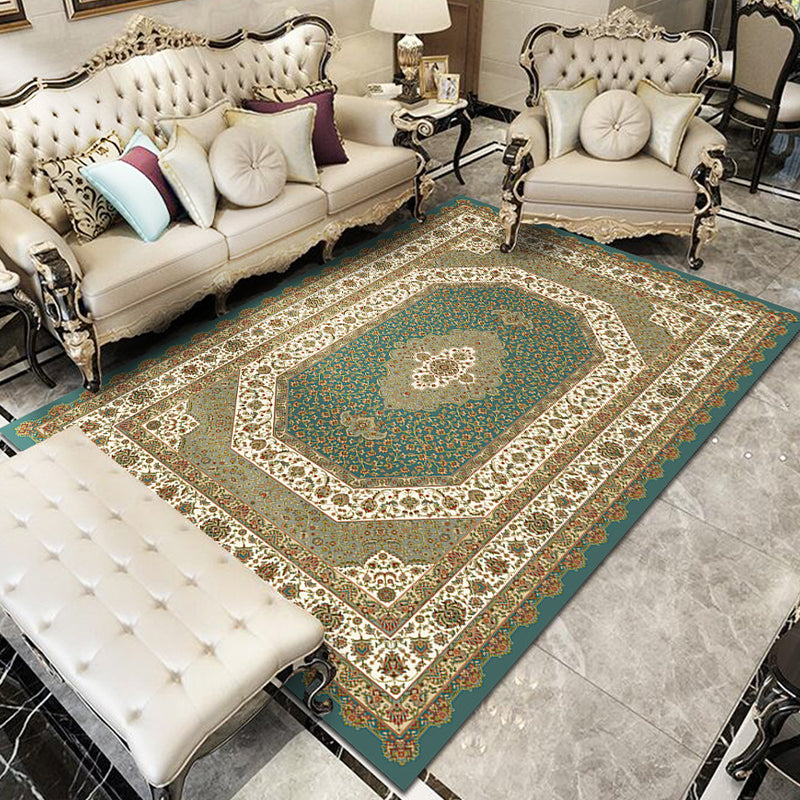 Fancy Victoria Rug Alfombra floral multicolor antideslizante lavable alfombra apta para mascotas para sala de estar