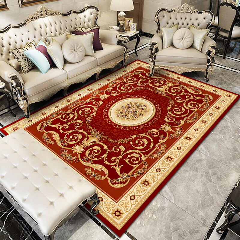 Fancy Victoria Rug Alfombra floral multicolor antideslizante lavable alfombra apta para mascotas para sala de estar
