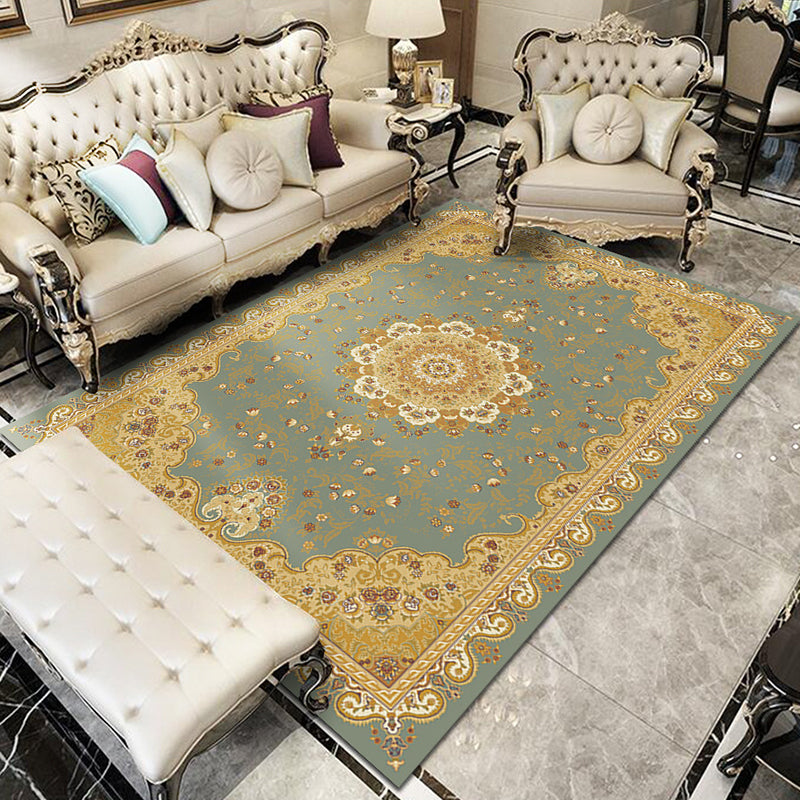 Fancy Victoria Rug Alfombra floral multicolor antideslizante lavable alfombra apta para mascotas para sala de estar