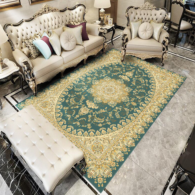 Fancy Victoria Rug Alfombra floral multicolor antideslizante lavable alfombra apta para mascotas para sala de estar