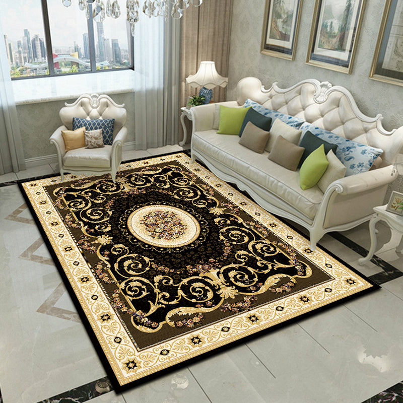 Fancy Victoria Rug Alfombra floral multicolor antideslizante lavable alfombra apta para mascotas para sala de estar