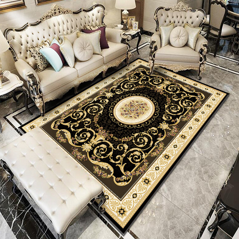 Fancy Victoria Rug Alfombra floral multicolor antideslizante lavable alfombra apta para mascotas para sala de estar