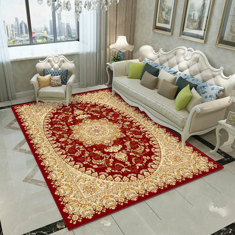 Fancy Victoria Rug Alfombra floral multicolor antideslizante lavable alfombra apta para mascotas para sala de estar
